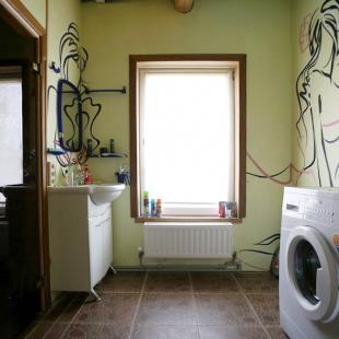 Туалетная комната усадьбы «Ля Блакiтных азёр». Арендовать дом на праздники в Витебской области
